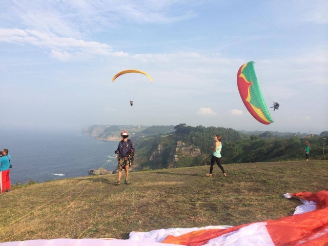 In the drop zone 